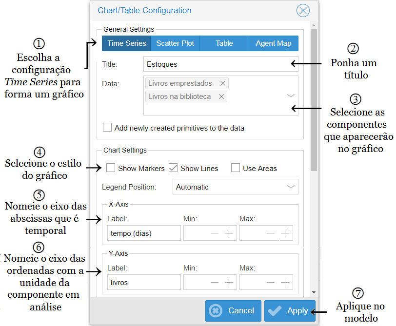 Figura 1.17: Configuração de um gráfico.